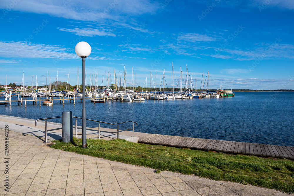 Blick auf den Hafen von Rerik am Salzhaff