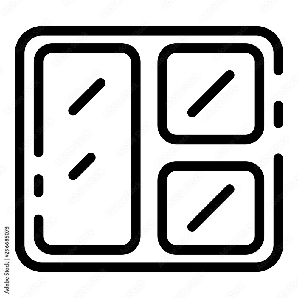 Lunch plate icon. Outline lunch plate vector icon for web design isolated on white background Lunch plate icon. Outline lunch plate vector icon for web design isolated on white background