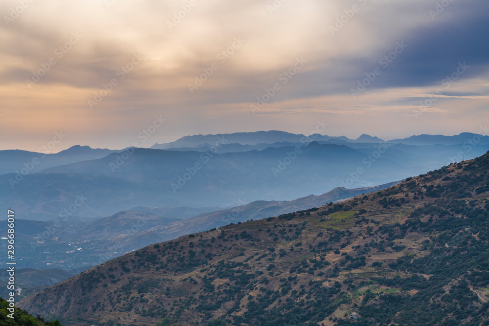 The mountainous landscape of Sierra Nevada (Spain)