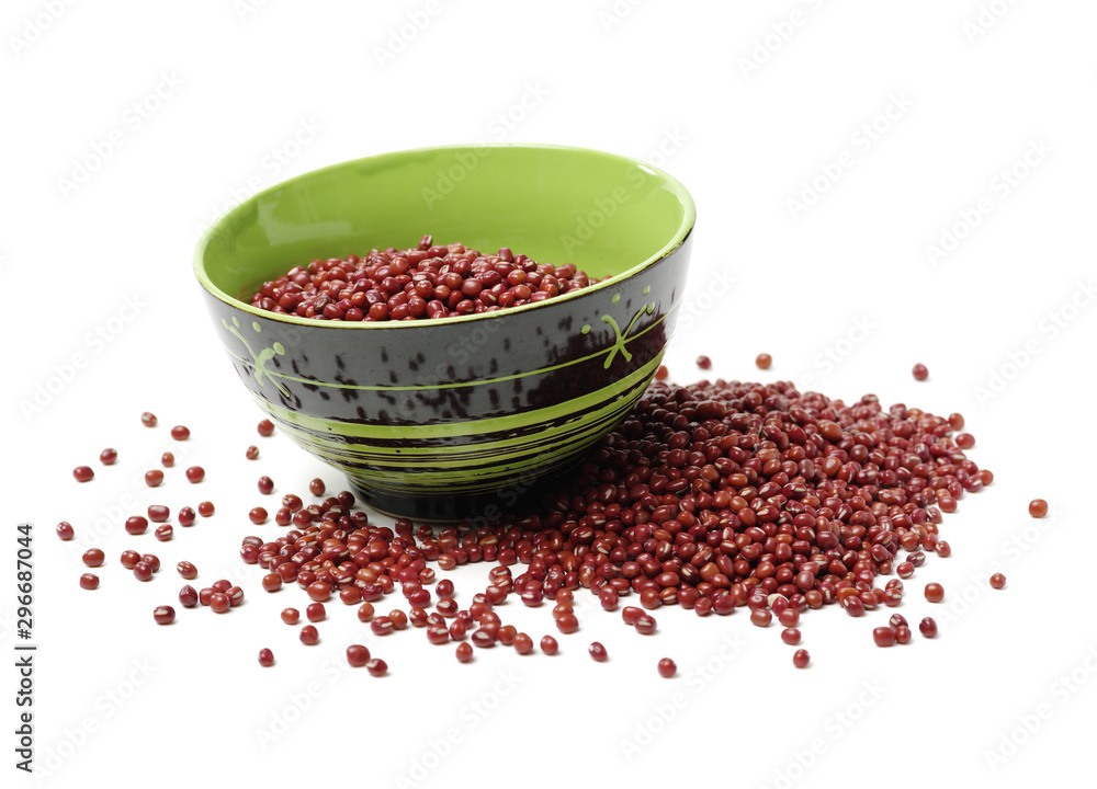 red beans isolated on white background red beans isolated on white background