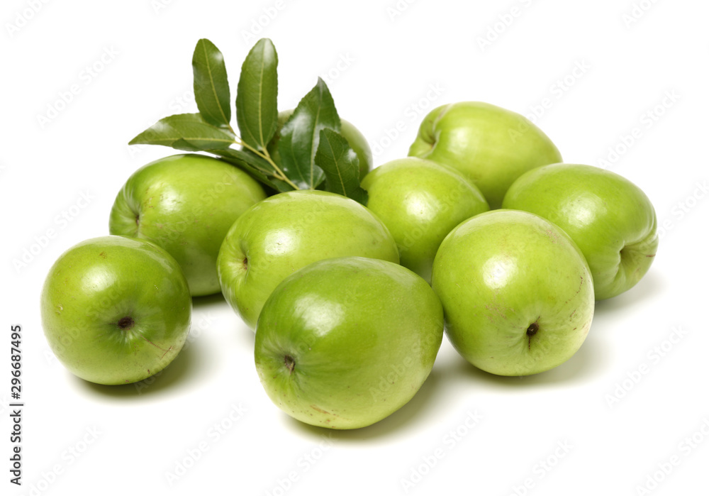 Fresh juicy jujube isolated on white background