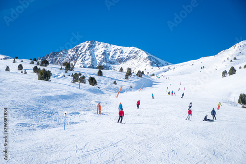 Andorra GrandValira Ski. Pyrenees Mountains
