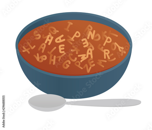 Bowl of alphabet soup