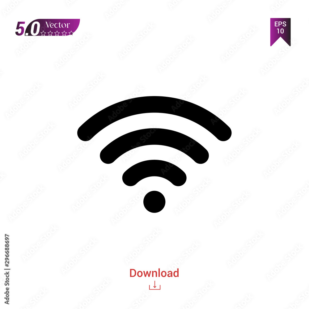 Outline Black wifi icon. wifi icon vector isolated on white background. Popular icons for 2019 year. ui-kit-collection. Graphic design, mobile application, logo, user interface. EPS 10 format vector Outline Black wifi icon. wifi icon vector isolated on white background. Popular icons for 2019 year. ui-kit-collection. Graphic design, mobile application, logo, user interface. EPS 10 format vector