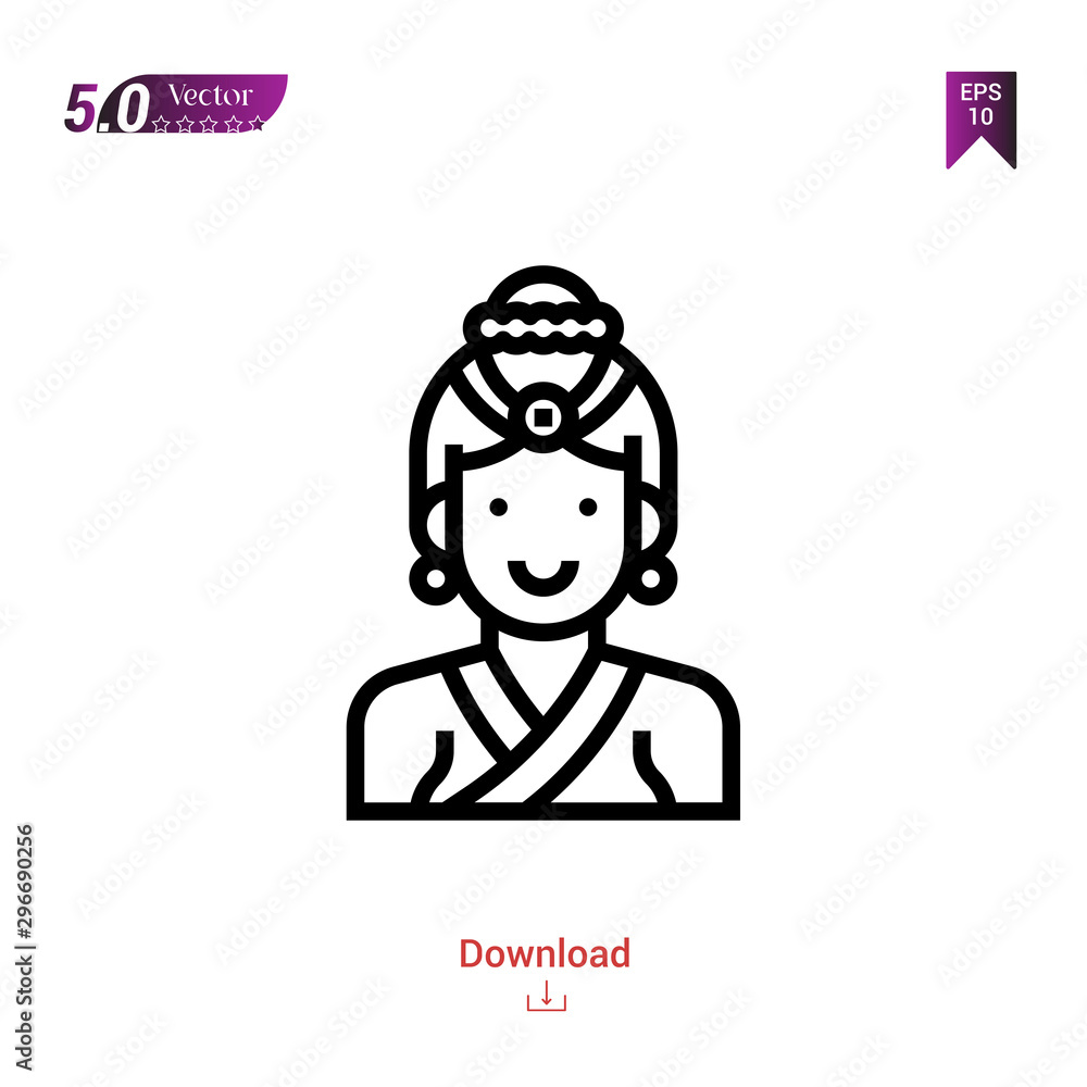 tibetan costume national costume icon vector isolated on white background.logo, People , Graphic design, mobile application, icons 2019 year, user interface. Editable stroke. EPS10 format tibetan costume national costume icon vector isolated on white background.logo, People , Graphic design, mobile application, icons 2019 year, user interface. Editable stroke. EPS10 format