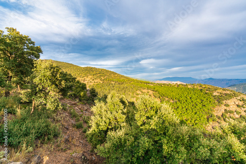 The mountainous landscape of Sierra Nevada  Spain 