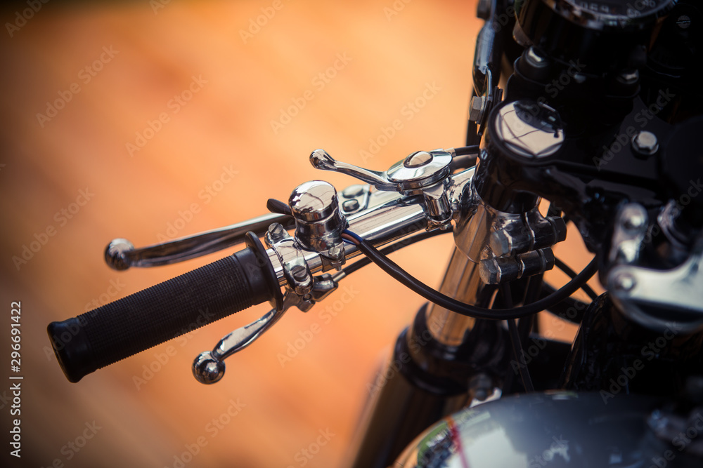 Fototapeta premium Vintage motorcycle lever