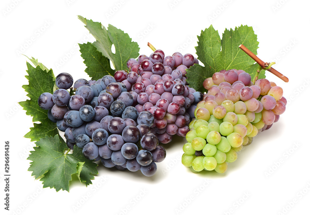Fototapeta premium Grapes on a white background 