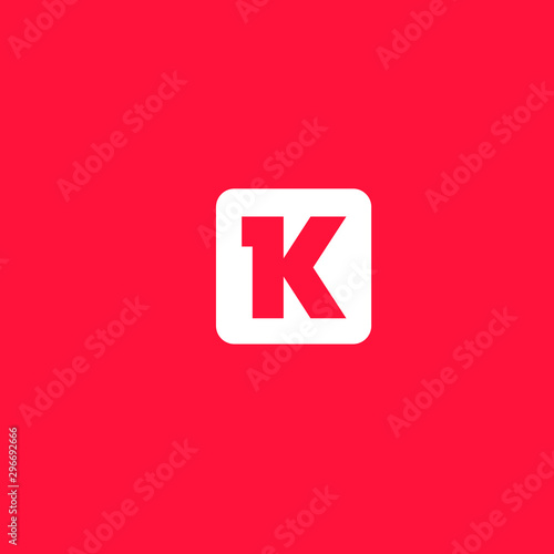 k letter icon logo vector