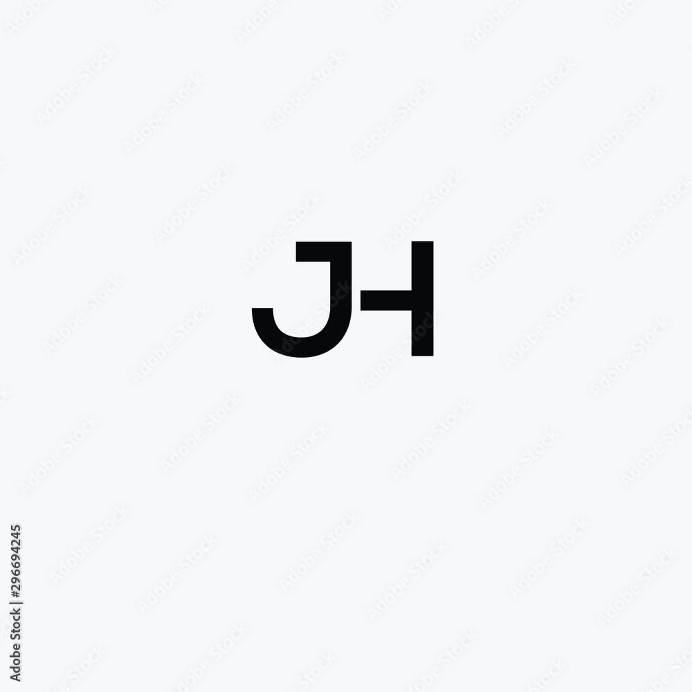 JH initials letter icon logo vector in black free download JH initials letter icon logo vector in black free download