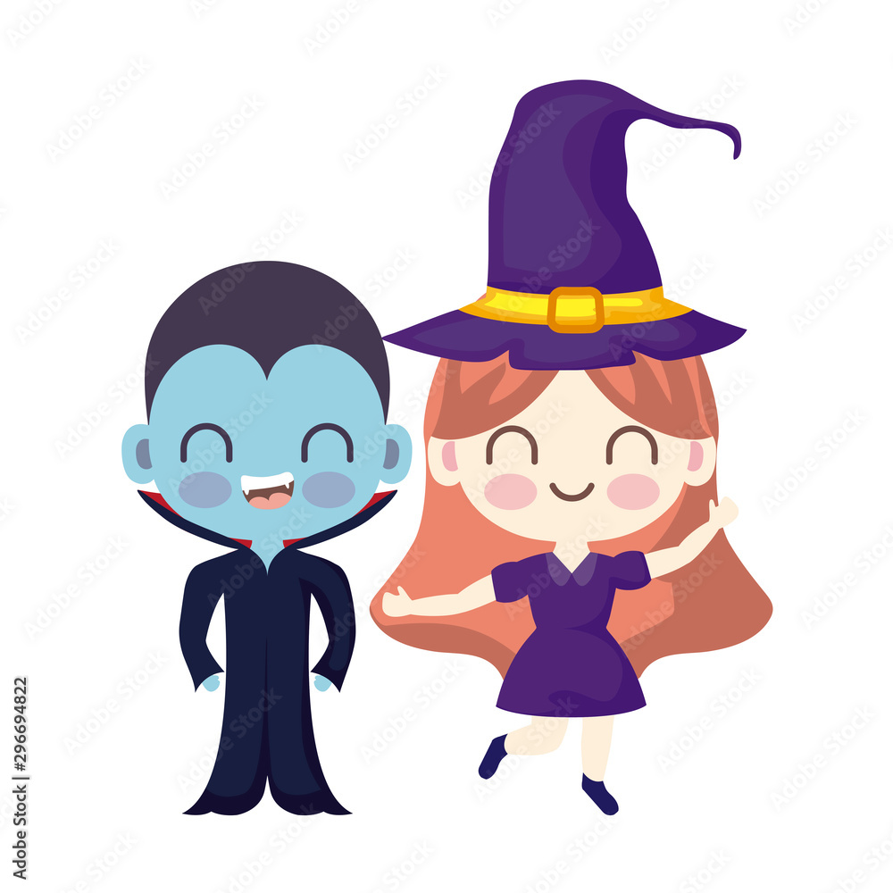 cute children disguised on white background cute children disguised on white background