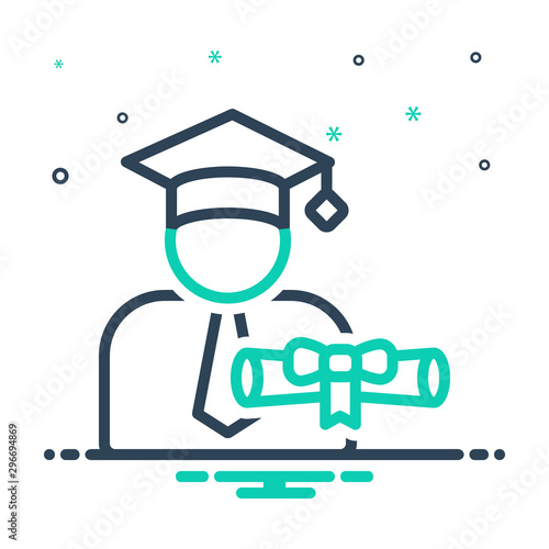 mix icon for scholarship 