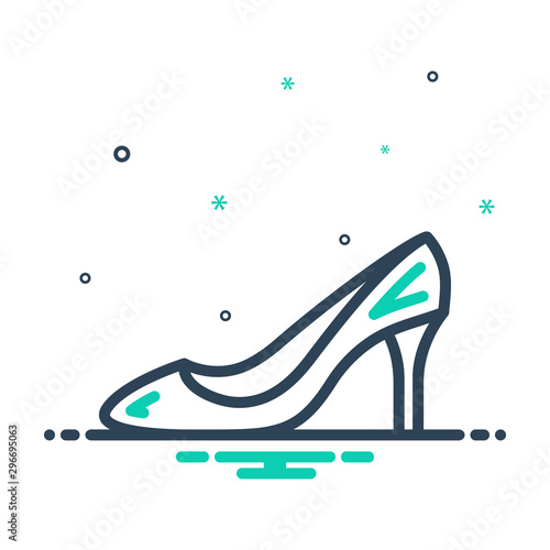 mix icon for heel fashionable 