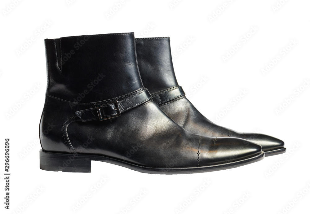 men's business shoes isolated on a white background