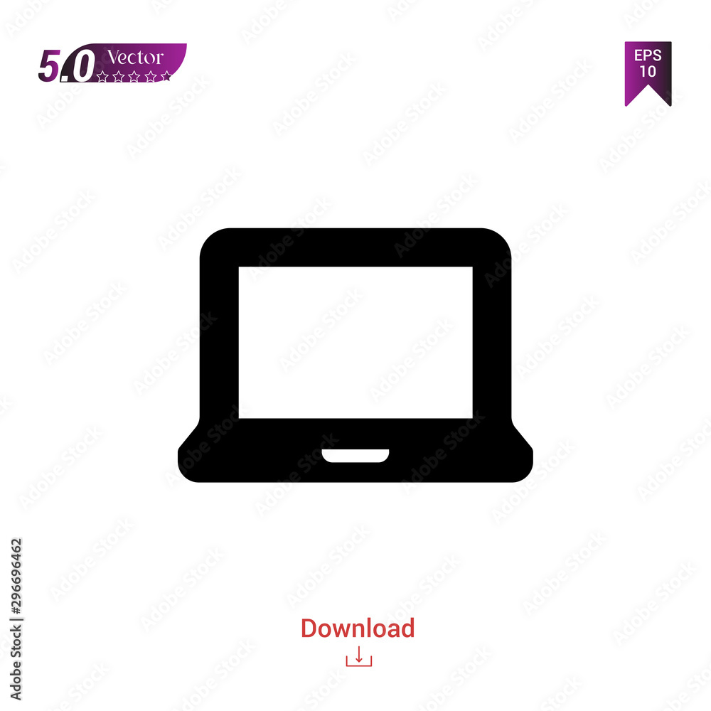 Outline Black laptop icon vector isolated on white background. Popular icons for 2019 year. ui-kit-collection. Graphic design, mobile application, logo, user interface. EPS 10 format vector Outline Black laptop icon vector isolated on white background. Popular icons for 2019 year. ui-kit-collection. Graphic design, mobile application, logo, user interface. EPS 10 format vector