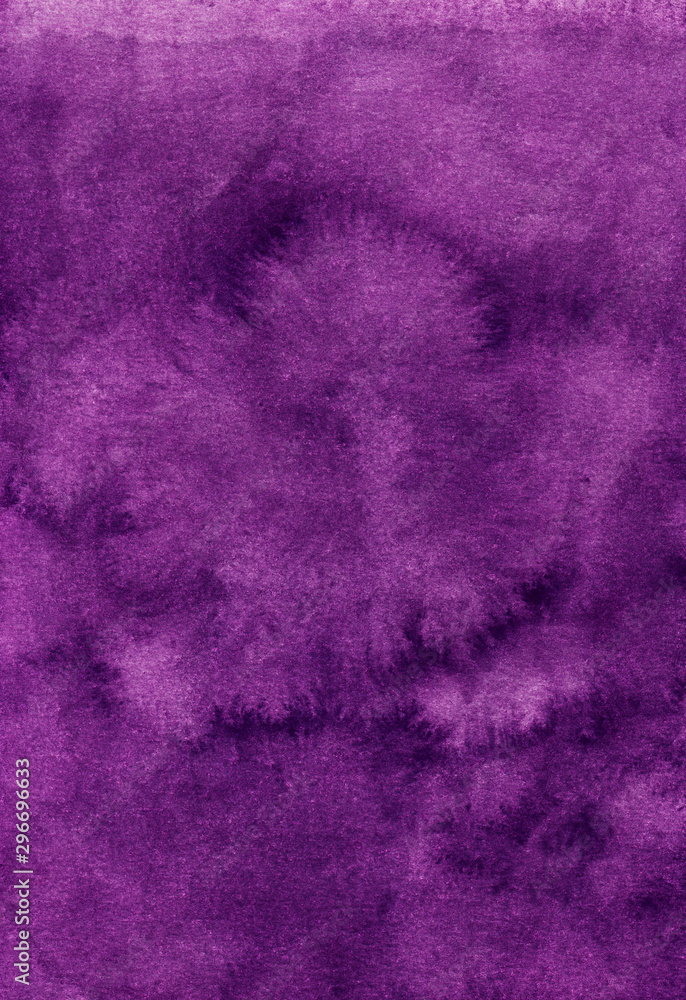 Fototapeta premium Watercolor deep purple background liquid texture