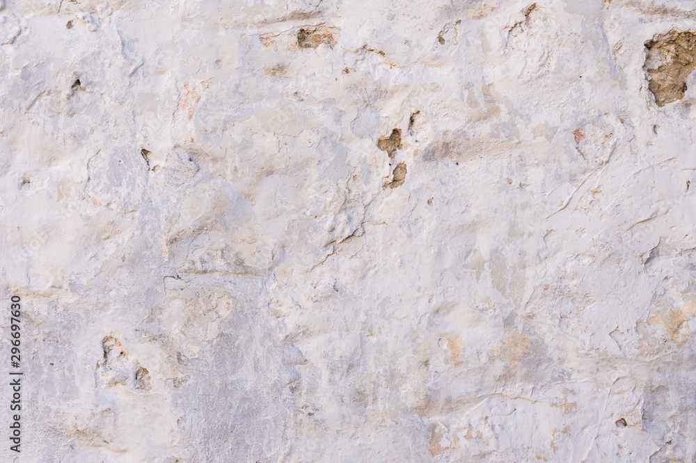 White plastered repeatedly brick wall texture. Whitewash Brick wall facade building surface. White wash abstract background White plastered repeatedly brick wall texture. Whitewash Brick wall facade building surface. White wash abstract background