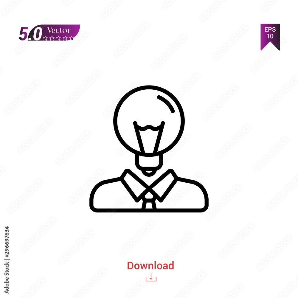 Outline Black idea icon. idea icon vector isolated on white background. management. Graphic design, mobile application, logo, user interface. EPS 10 format vector Outline Black idea icon. idea icon vector isolated on white background. management. Graphic design, mobile application, logo, user interface. EPS 10 format vector