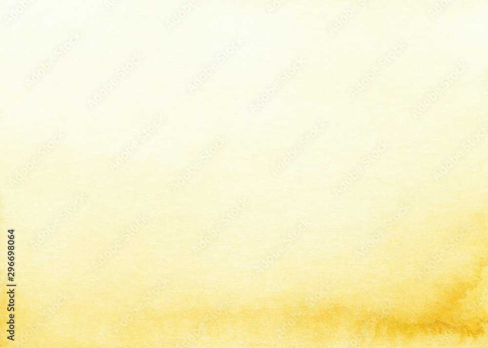 Watercolor light yellow ombre background texture Stock Illustration | Adobe  Stock