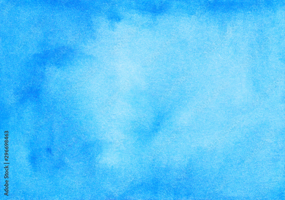 Watercolor deep blue gradient background texture