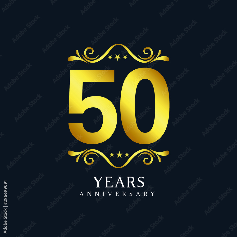 50 Year Anniversary Vector Template Design Illustration 50 Year Anniversary Vector Template Design Illustration