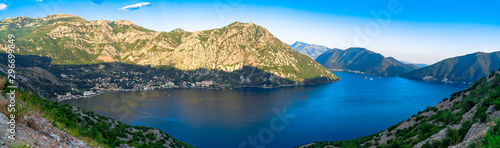 View of Bay of Kotor on Mountain