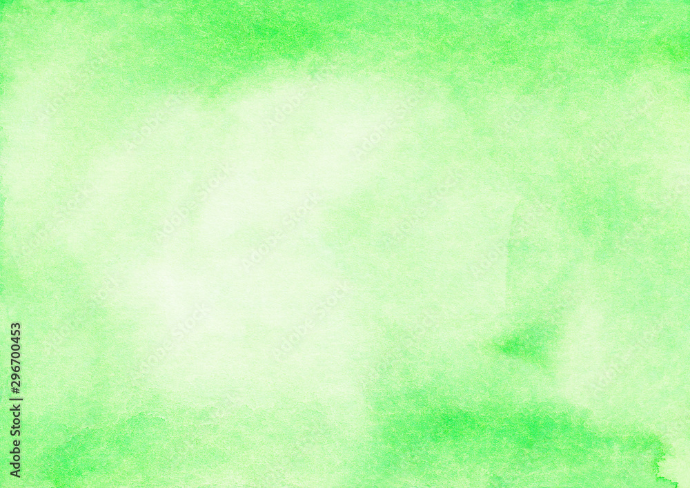 Watercolor light green frame background texture. Abstract bright soft greenery backdrop Watercolor light green frame background texture. Abstract bright soft greenery backdrop