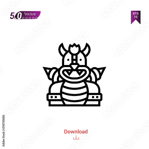devil game character vector . Best modern, simple, isolated, game, logo, flat icon for website design or mobile applications, UI / UX design vector format