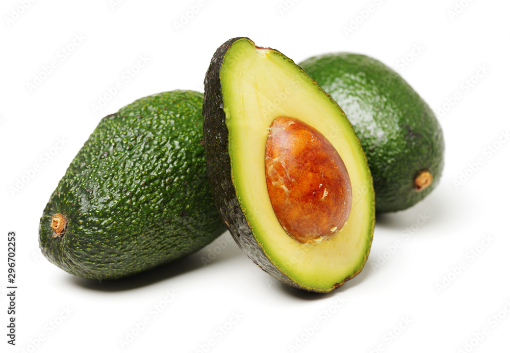 Avocado on a white background Avocado on a white background