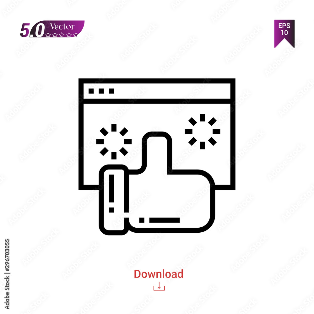 Outline browser icon vector isolated on white background.social-media icon . Graphic design, mobile application, icons 2019 year, user interface. Editable stroke. EPS10 format Outline browser icon vector isolated on white background.social-media icon . Graphic design, mobile application, icons 2019 year, user interface. Editable stroke. EPS10 format