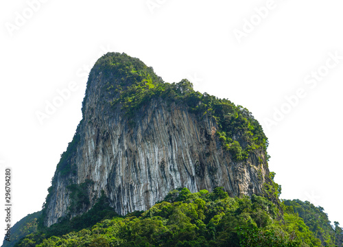 island, hill, mountain isolated on a white background