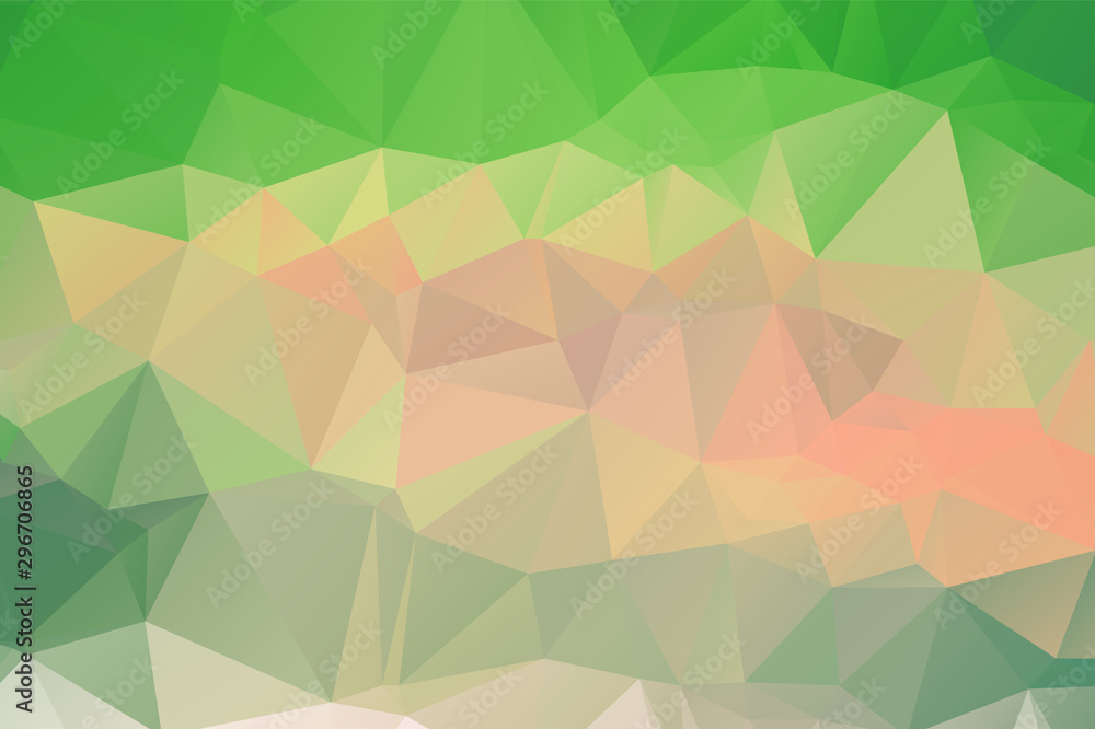 Light Green vector polygon abstract backdrop. Polygonal abstract vector with gradient. Textured pattern for your backgrounds