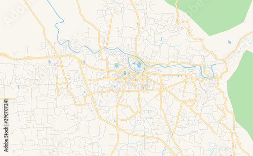 Printable street map of Comilla  Bangladesh