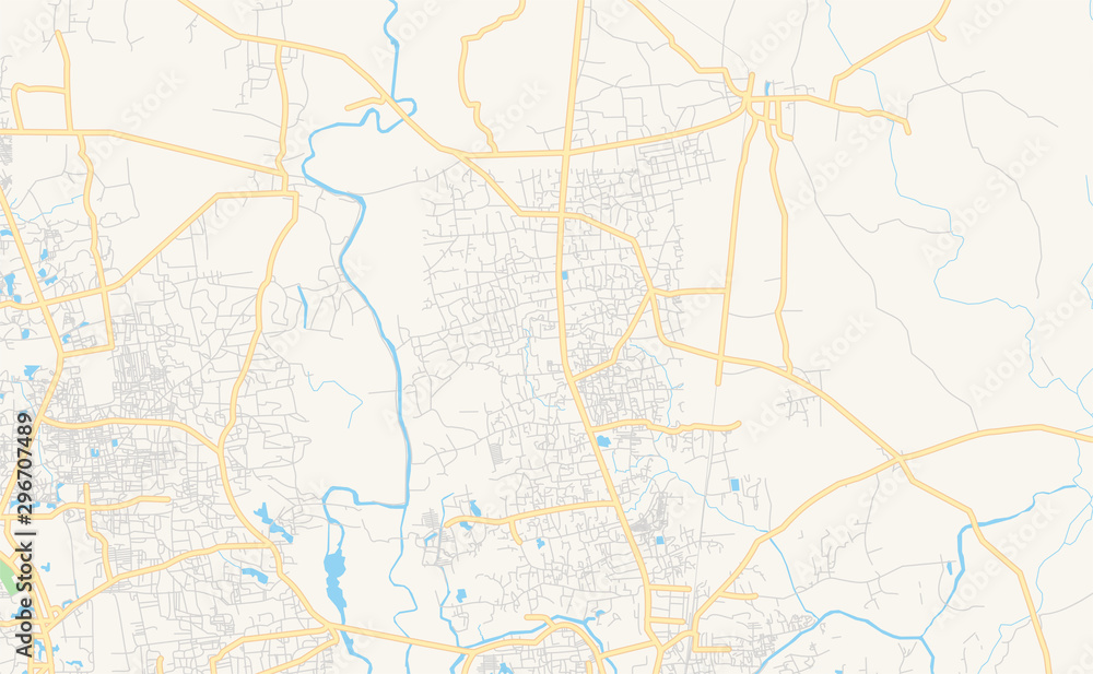 Printable street map of Gazipur, Bangladesh