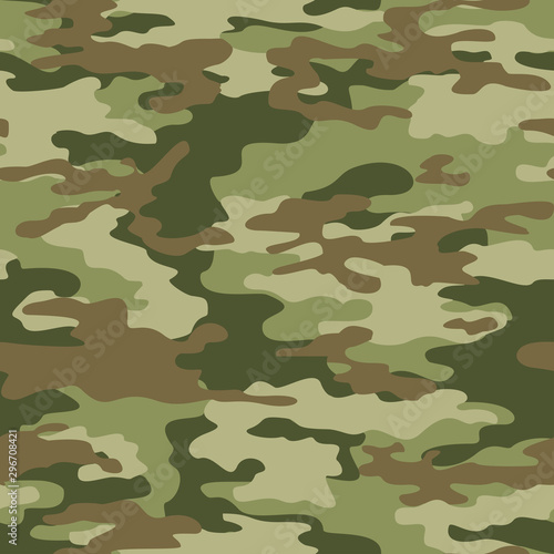 Army camouflage military seamless pattern. Vector print.