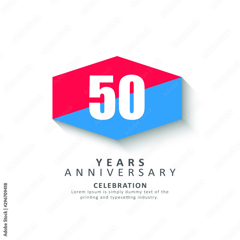 50 Year Anniversary Vector Template Design Illustration 50 Year Anniversary Vector Template Design Illustration