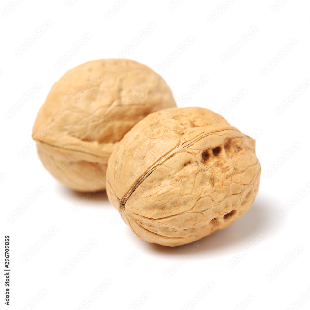walnuts on white background walnuts on white background