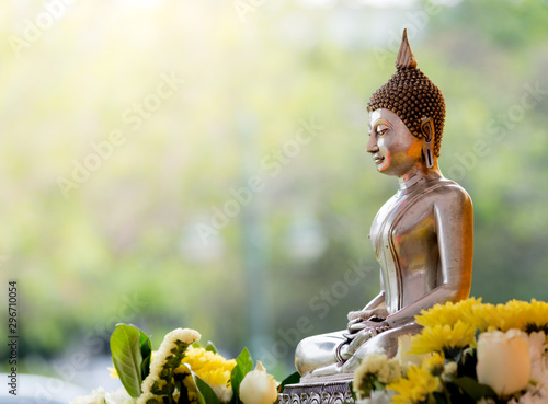 old  statue of buddha in thailand