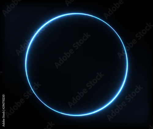 Neon circle glowing pattern for advertising and banner.