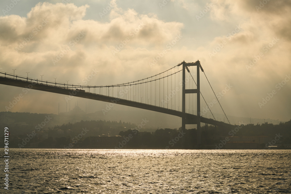 Magnificent bridge from Istanbul, Turkey