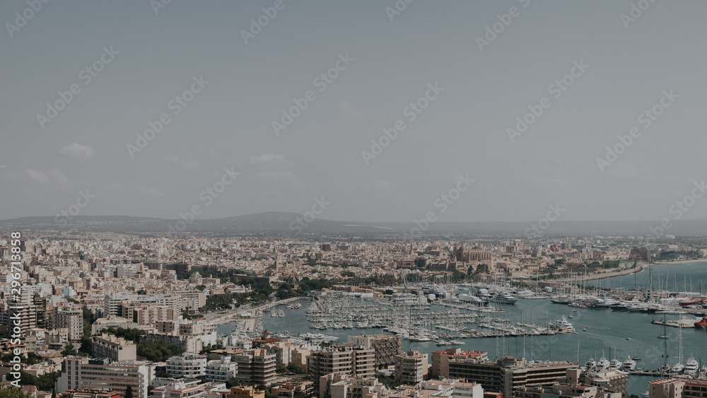 Views of the beautiful capital of the island mallorca.
