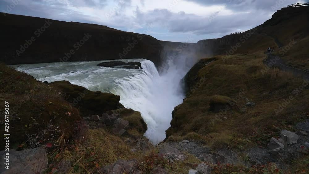 Gullfoss waterfall in the icelandic golden circle. Gullfoss waterfall in the icelandic golden circle.
