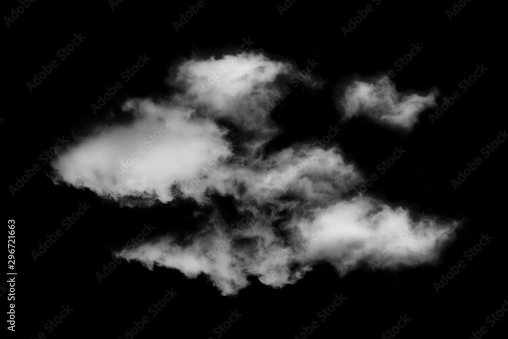 Textured cloud,Abstract black,isolated on black background Textured cloud,Abstract black,isolated on black background