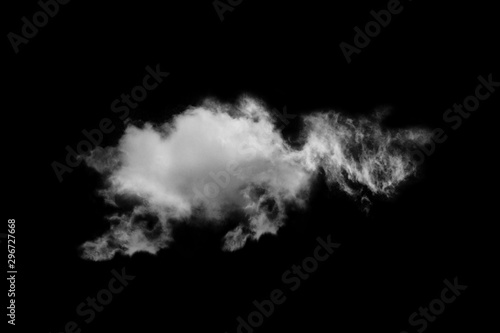 Textured cloud,Abstract black,isolated on black background © sirawut