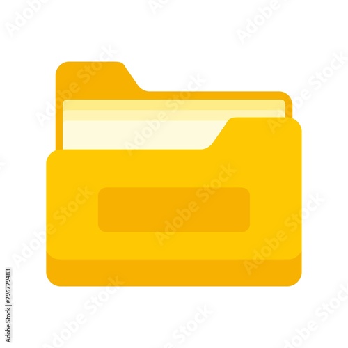Archive file folder icon. Flat illustration of archive file folder vector icon for web design