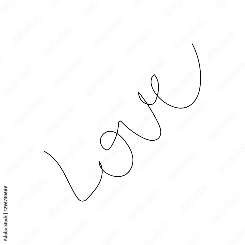 Art line vector black and white illustration. Black line love and heart on a white background for card, poster, tattoo. EPS 10. Art line vector black and white illustration. Black line love and heart on a white background for card, poster, tattoo. EPS 10.