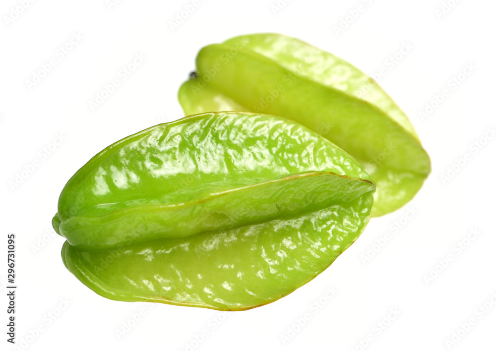 Carambole on white background Carambole on white background