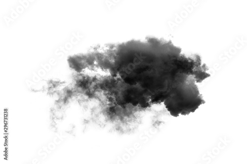 Cloud Isolated on white background,Textured Smoke,Brush Clouds,Abstract black