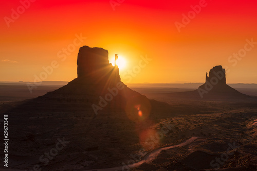 Sunrise over iconic Monument Valley  Arizona  USA