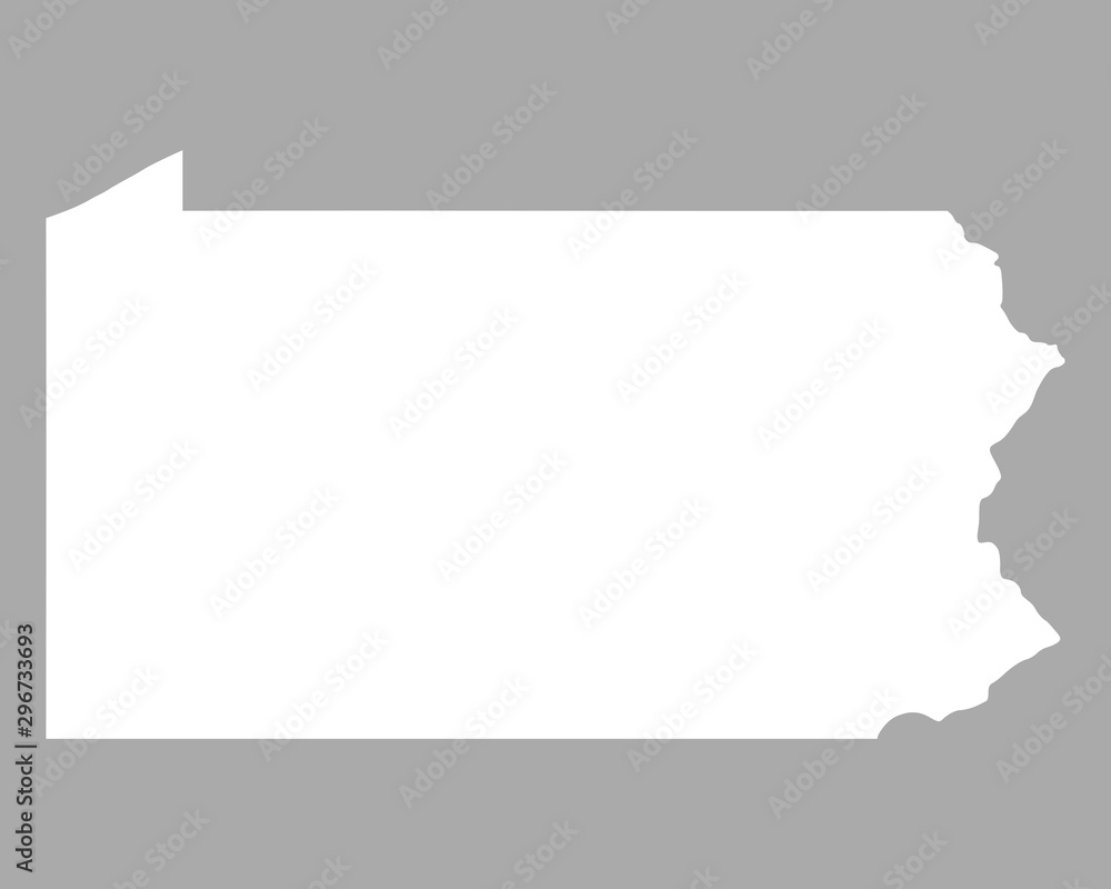 Karte von Pennsylvania Karte von Pennsylvania